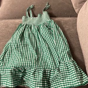 Little English green gingham dress